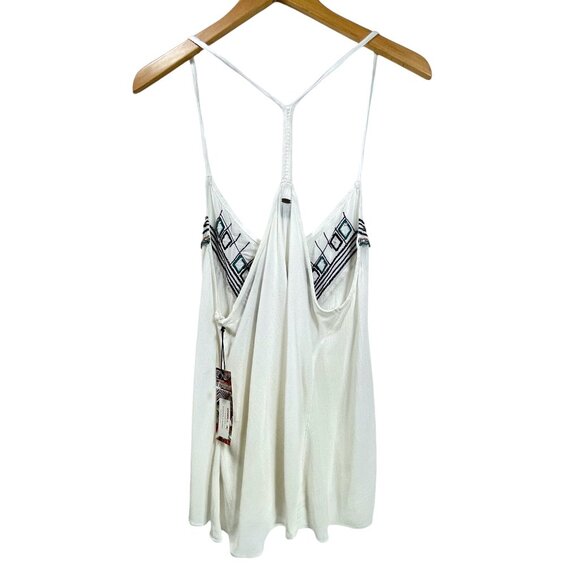 O'Neill Tank Top Embroidered Trim Racerback Tunic Tank Top Womens L Tank Top - Picture 5 of 10